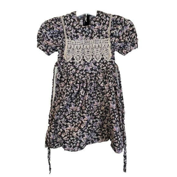 Gunne Sax Prairie Vintage Floral Dress Little Girls Size 6 Jessica McClintock‎ - Picture 1 of 8